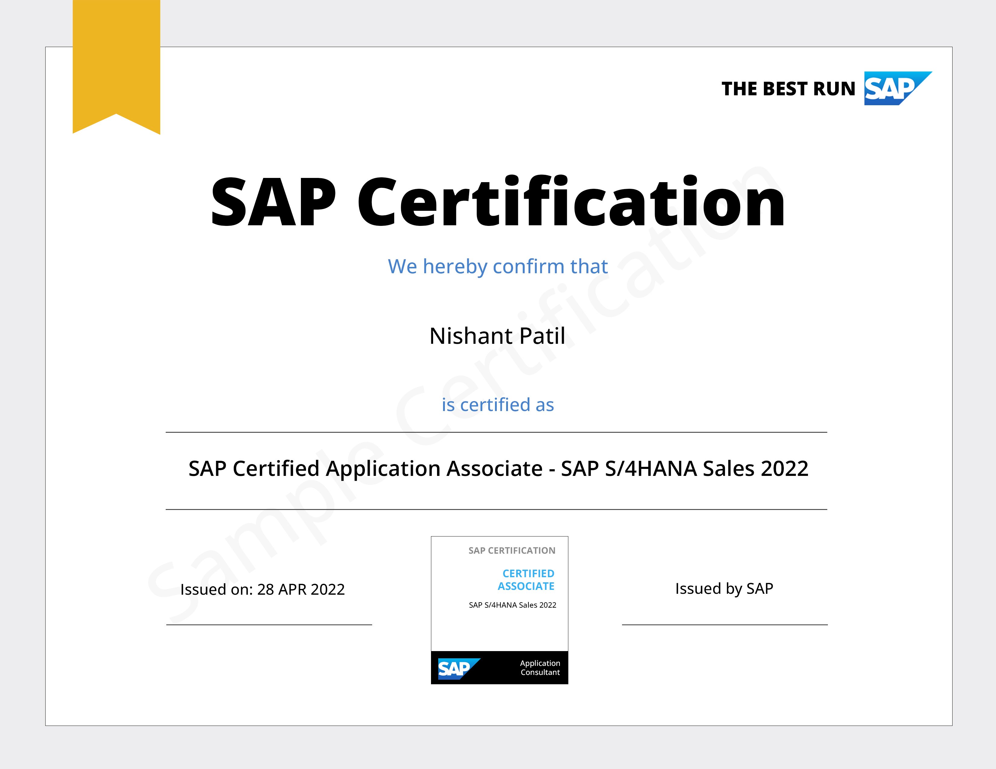 SAP Certificates